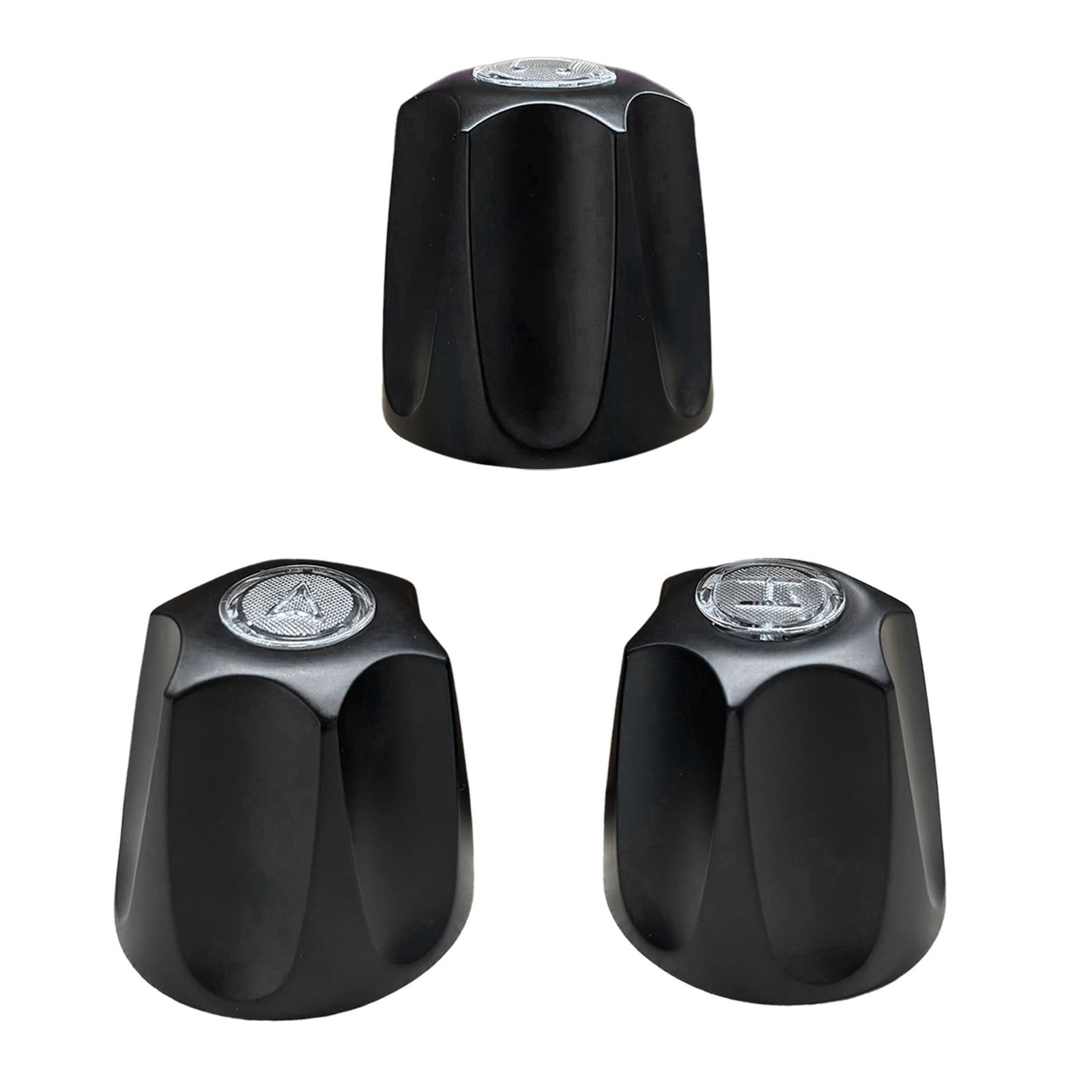 Metal Shower Knobs Replacement, Bathtub Faucet Handle Remodel Trim Kit Includes Hot/Cold ...