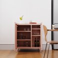 Metal Sideboard with Mesh Element Doors and Adjustable Shelves