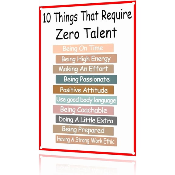 Metal Sign 10 Things That Require Zero Talent Retro Tin Sign For Home Coffee Wall Decor 8x12 inch