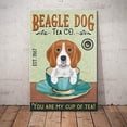 thumbnail image 1 of Metal Sign Beagle Dog Tea Sign Retro Sign Vintage Aluminum Tin Signs for Kitchen Home Office Bar Cafe Decor 12x16 Inches, 1 of 5