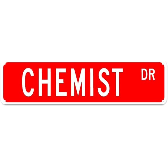 Metal Sign Chemist DR Vintage Signs Retro Tin Signs Aluminum Gift Sign for Home Kitchen Living Room Garden Wall Yard Pub Club Decor 4x16 Inches