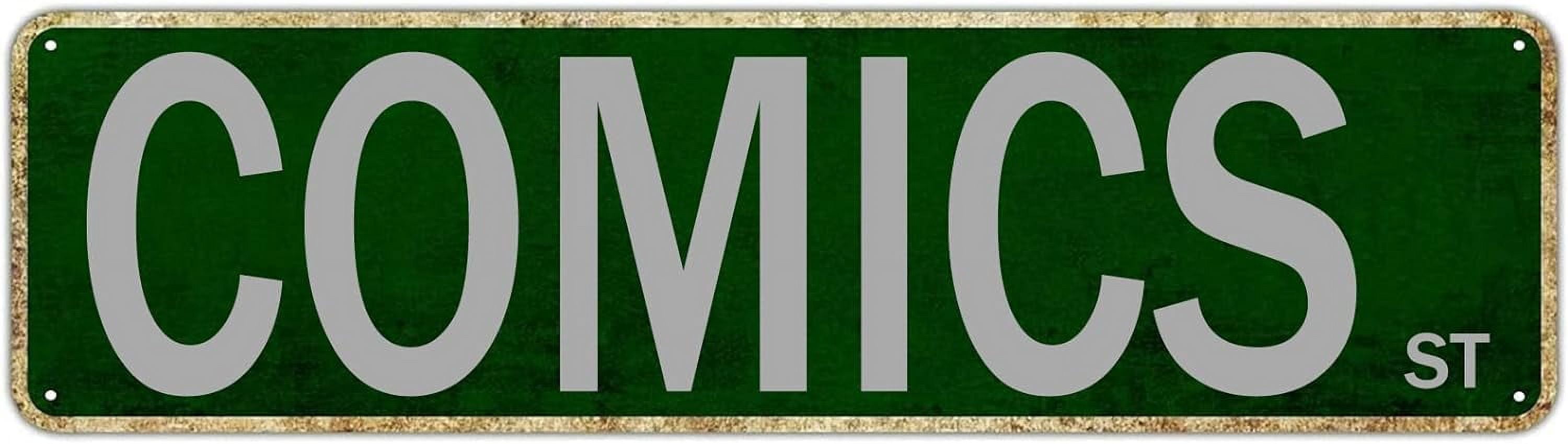 Metal Sign Comics St Vintage Signs Retro Tin Signs Aluminum Sign Plaque ...