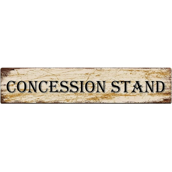 Metal Sign Concession Stand Vintage Signs Retro Tin Signs Aluminum Sign for Kitchen Home Garden Wall Bar Cafe Decor 4x16 Inch