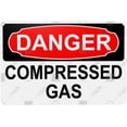 thumbnail image 1 of Metal Sign Decor, Danger Sign - COMPRESSED GAS, Waterproof, Fade and Scratch Resistant, 8 x 12 Inch, 1 of 6
