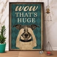 thumbnail image 1 of Metal Sign Dog Jack Russell Wow That's Huge Sign Vintage Funny Sign Retro Aluminum Tin Signs for Home Farm Garden Bar Bathroom Kitchen 12x16 Inch, 1 of 5