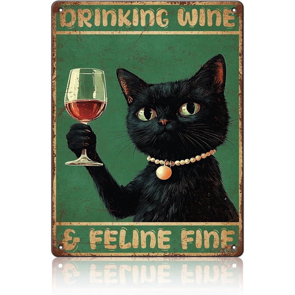 Metal Sign Drink Good Beer With Good Friends Cats Vintage Sign Rerto Tin Sign Alumium Sign for Home Bar Office Outdoor Wall Decor 8x12 Inch