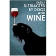 thumbnail image 1 of Metal Sign Easily Distracted By Dog And Wine Sign Vintage Funny Sign Retro Aluminum Tin Signs for Home Farm Garden Bar Bathroom Kitchen 8x12 Inch, 1 of 5