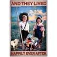 thumbnail image 1 of Metal Sign Farm Girl And Boy And They Lived Happily Ever After Sign Vintage Funny Sign Retro Aluminum Tin Signs for Home Farm Garden Bar Bathroom Kitchen 6x8 Inch, 1 of 5
