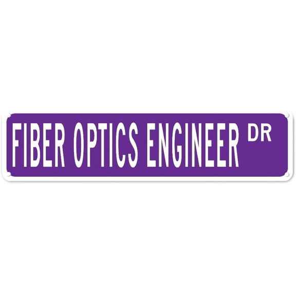 Metal Sign Fiber Optics Engineer DR Vintage Signs Retro Tin Signs Lover Gifts Aluminum Sign Living Room Home Kitchen Garden Bedroom Wall Club Non-Fade Funny Decor 4x16 Inch