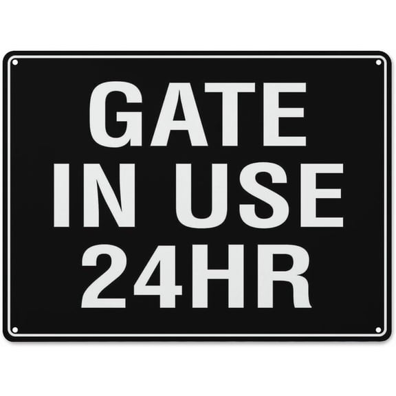 Metal Sign Gate Opens Towards You 16X12 Inch Rust Free Aluminum Easy To Read & Sturdy Keep Out Outdoor Metal Signs For Home Farm Yard