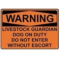 thumbnail image 1 of Metal Sign Great Aluminum Tin Sign Warning Livestock Guardian Dog On Duty Do Not Enter Sign with English Text Inch, 1 of 1