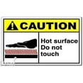 thumbnail image 1 of Metal Sign Hot Surface Do Not Touch Caution OSHA/Ansi Safety Magnets-Qty Sign/Outdoor Warning Sign/8x12 inches, 1 of 4