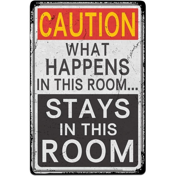 Metal Sign Caution No Complaining Vintage Decor Art Sign Home Kitchen Bar Cafe Office Club Cave Wall Decoration Warning Tin Sign 8x12 Inch
