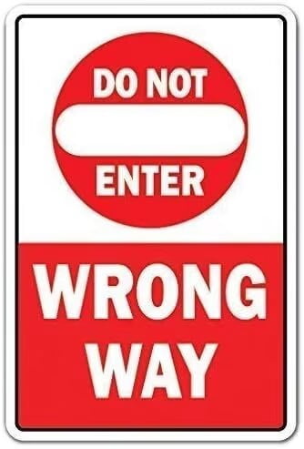 Do Not Enter Metal Sign Meridian 8x12 Inch Aluminum 'Do Not Enter