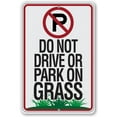 thumbnail image 1 of Metal Sign - No Parking Grass - Durable Metal Sign - Use Indoor/Outdoor - Makes a Great Yard or Lawn Sign and Gift Under $20 (8" x 12"), 1 of 5