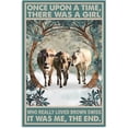 thumbnail image 1 of Metal Sign Once Upon A Time There was A Girl Who Really Loved Brown Swiss Sign Retro Metal Signs Vintage Aluminum Tin Sign for Kitchen Home Office Cafe 6x8 Inch, 1 of 5