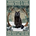 thumbnail image 1 of Metal Sign Once Upon A Time There Was A Girl Who Really Loved Cats 10 Sign Vintage Funny Sign Retro Aluminum Tin Signs for Home Farm Garden Bar Bathroom Kitchen 6x8 Inch, 1 of 5