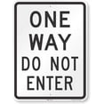 thumbnail image 1 of Metal Sign One Way - Do Not Enter Engineer Grade Reflective Rust Free Aluminum, WeatherFade Resistant, UV Protected, Easy to Mount, Indoor Outdoor Use 8 X 12 Inch, 1 of 4
