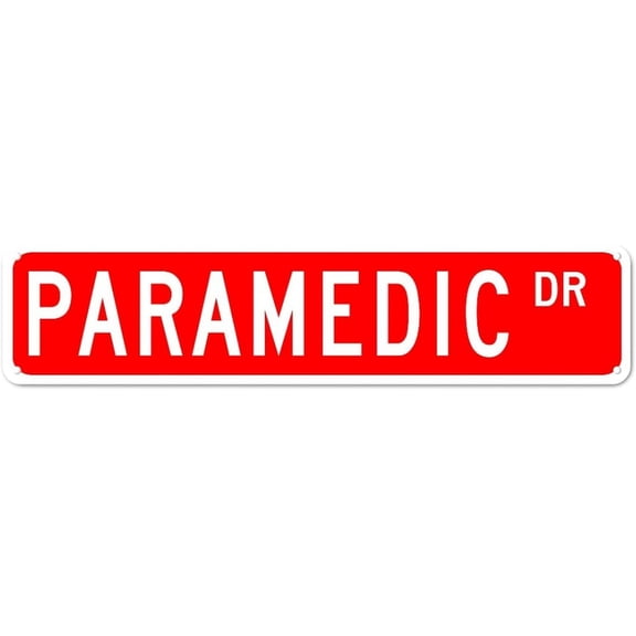 Metal Sign Paramedic DR Vintage Signs Retro Tin Signs Aluminum Sign Gift for Home Kitchen Garden Yard Wall Bedroom Club Front Door Decor 4x16 Inches