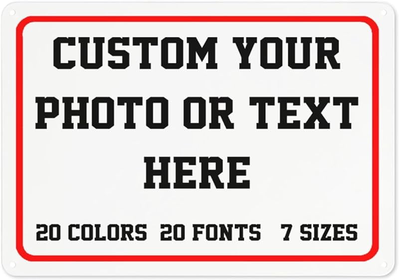 Custom Square Left Or Right Arrow Sign – 12x12 Inches, Aluminum, Made In USA, Personalize For Office, Home, Airbnb 3 thumbnail image