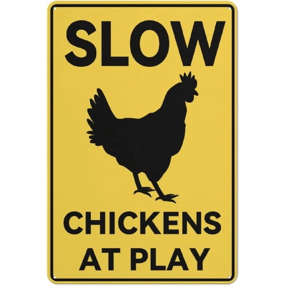 Metal Sign Slow Please We Heart Our Children Wall Art Signs Lover Gifts Print Wall Decor Idea Gifts For Family Friends 12X8 Inch