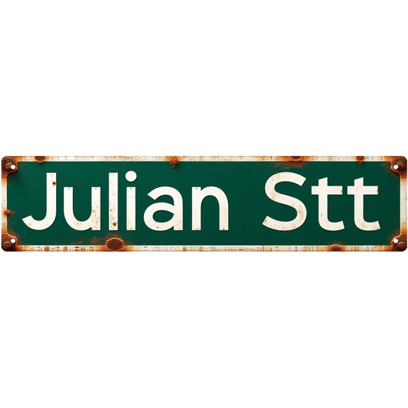 Metal Sign Speakeasy Vintage Signs 16X4 Inches Julian Sttt Sign Perfect for Wall Decor Aluminum. Vintage Signs Retro Tin Signs Aluminum Sign for Kitchen Home Garden Wall Bar Cafe Decor
