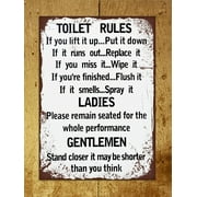 Metal Sign Ten Commandments Cowboy Style tin Signs Vintage Wall Decoration bar Cafe Kitchen Garage Home Art Decoration Funny Religious Sign 8x12 inch