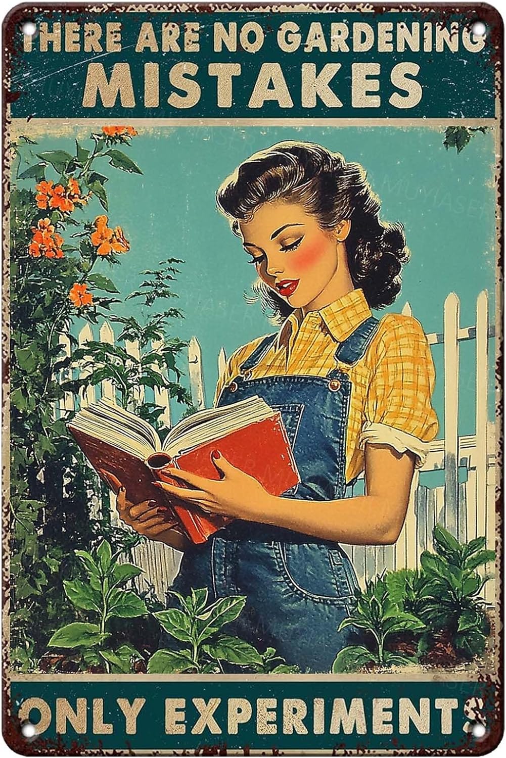 No Mistake Sign Metal Sign There Are No Gardening Mistakes Metal Tin Sign Vintage Signs ...