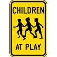 thumbnail image 1 of Metal Sign Warning Tin Sign Children At Play Aluminum Signs For Home Coffee Bar Wall Decor 8x12 Inch, 1 of 6