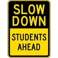 thumbnail image 1 of Metal Sign Warning Tin Sign Slow Down Students Ahead Aluminum Signs For Home Coffee Bar Wall Decor 8x12 Inch, 1 of 6