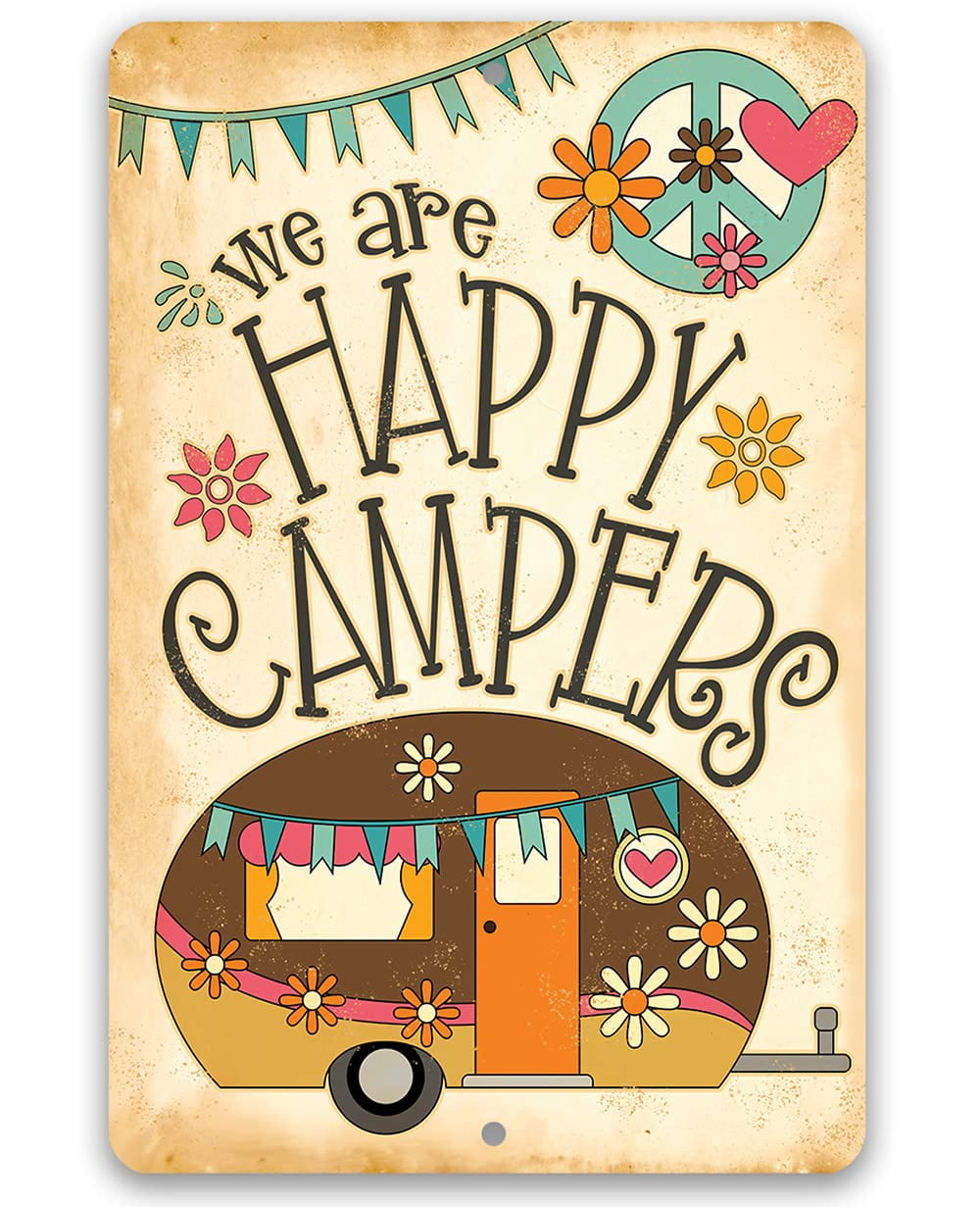 Happy Campers Signs for Home Decor
