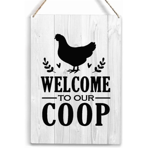 Metal Sign Welcome To Our Coop Chicken Sign Farmhouse Metal Sign Farmhouse Rustic Bedroom Wall Decor Vintage Wall Art For Bedroom Home 8x12 Inch