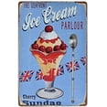 thumbnail image 1 of Metal Sign ice cream Tin Sign Bakery, Dessert Shop Fun Food Wall Decor, 1 of 4