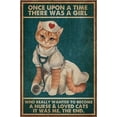 thumbnail image 1 of Metal Signs A Girl Who Really Wanted To Become A Nurse and Loved Cats Sign Retro Sign Vintage Aluminum Tin Sign for Kitchen Home Office Bar Cafe Decor 8x12 Inch, 1 of 5