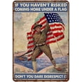 thumbnail image 1 of Metal Signs for Garage Antique Metal Sign Happy Veteran Day Soldier Memorial Poster Tin Sign Vintage Decoration Garage Home Garden Cafes Kitchen Wall Tin Signs 8x6 inch, 1 of 5