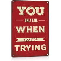 Metal Signs Inspirational Positive Quote, Old Country Farmhouse Home Decor Tin Sign with Sayings 8 x 12 inches