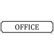 Metal Signs OFFICE Tin Sign Wall Plaque Room Door Decor Club Bar Garage Tin Plates Indoor & Outdoor Wall Decor 4"x16"