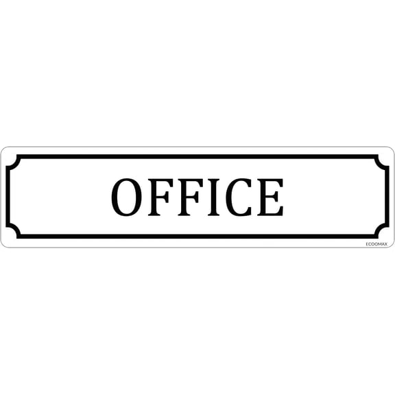 Metal Signs OFFICE Tin Sign Wall Plaque Room Door Decor Club Bar Garage Tin Plates Indoor & Outdoor Wall Decor 4"x16"