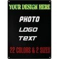 thumbnail image 1 of Metal Signs with Photo Logo Text, Personalized Rust-Proof Waterproof Tin Signs for Outdoor Indoor, 16 x 12 In ized Sign Wall Decor for Home House Office Business Workplace, Horizontal, 1 of 5