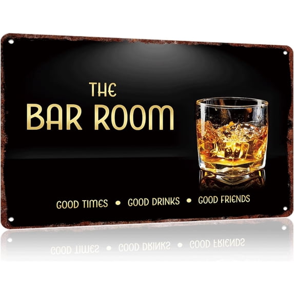 Metal Signs The Bar Room Vintage Signs Retro Aluminum Tin Sign For Kitchen Office Home Bar Cafe Decor 8X12 Inch