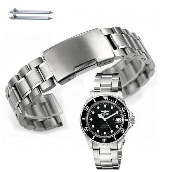 Metal Silver Replacement Watch Band Fits Invicta Pro Diver 40mm 17044 #5015