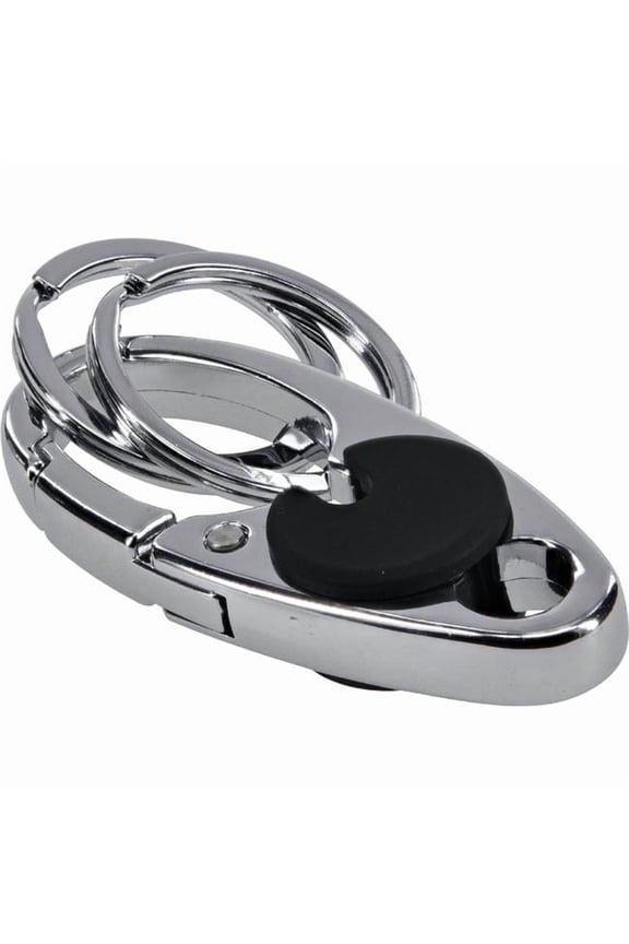 Metal Silver Split Key Clip