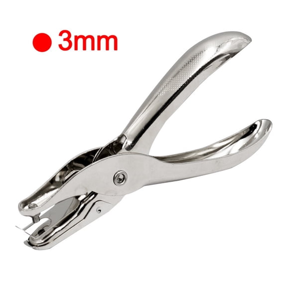 Metal Single‑Hole Hand Paper Punch Plier, Scrapbooking Craft Punching Tool For Paper Card Manual Drilling Processing Work