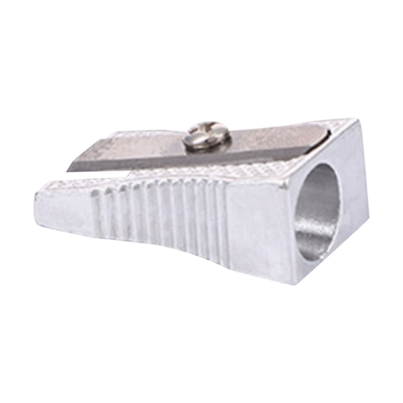 Metal Single Hole Pencil Sharpener, Portable Aluminum Build, Compact Manual Sharpener, for Art Drafting, Office Use and Craft Projects, by Cosmug