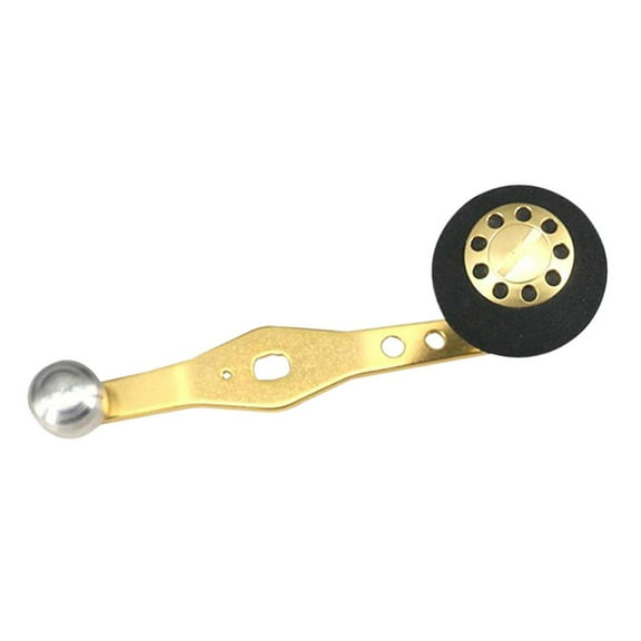 Metal Single Power Baitcasting Fishing Reel Handle W/EVA Knob Replacements Golden