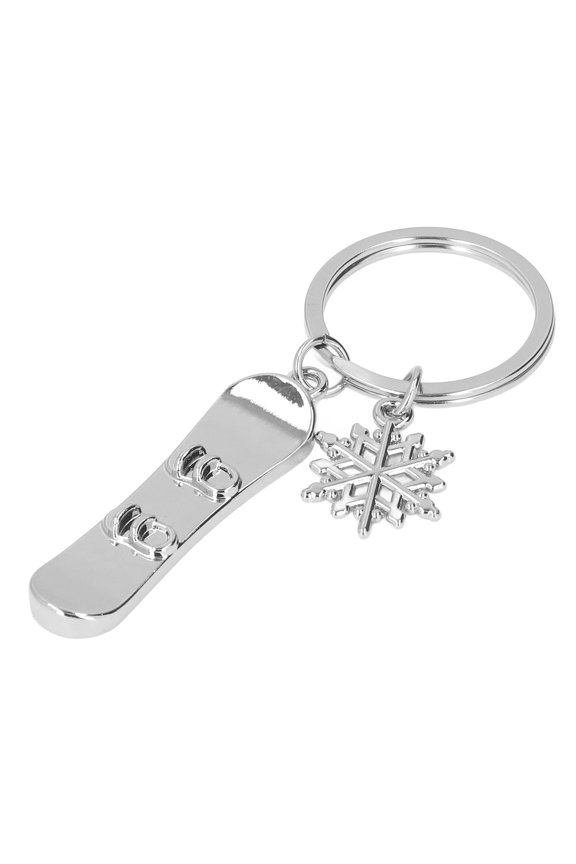 Metal Skiing Board Keychain for Competition Souvenirs, Cute Sports Gift