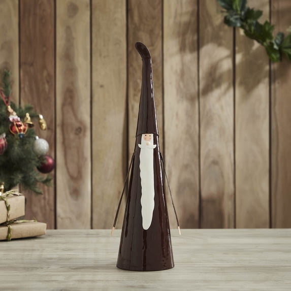 VHC Brands Skinny Santa Figurine Metal 17x4.5x4.5