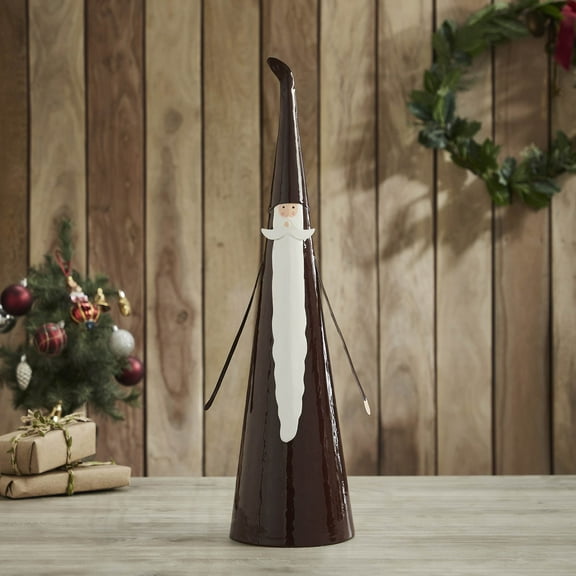 VHC Brands Skinny Santa Figurine Metal 22.5x6x6