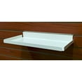 thumbnail image 1 of Metal Slatwall Shelf w/ .5" H Lip, 7.5" D x 15.5" L - Ivory, 10 Pack, 1 of 4
