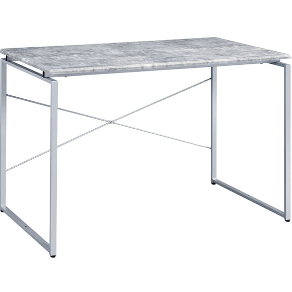 Metal Sled Base Rectangular Desk | Ideal for a Functional Home Workspace